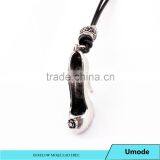 Fashion Costume Wholesale High Heel Shoe Pendant Jewelry Leather Necklace Accessories for Women thumbnail-1