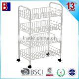 4 Tiers Morden Immersing-plastic Kitchen Trolley thumbnail-1