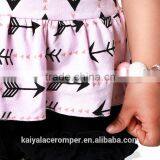 2016 Bahy Girls Pink Arrows Bib Tank Top With Ruffle Shorts,4th of July Boutique Outfit thumbnail-6