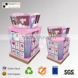 Cardboard Book Display Stands Portable Library Book Shelves