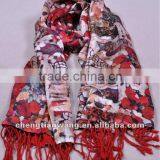Lady's 100% Silk Winter Warm Shawls