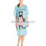 HOT SALE!fashion bamboo nightgown plus size cartoon