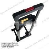 competitive price metal pull/detachable/telescoping trolley handle with wheel for outside luggage