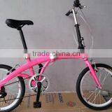 20" Pink Steel Folding Bike for Girls Made in China thumbnail-1