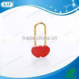 AJF 2015 Hot Sale Solid Elegant Engraved Brass Love Heart Lock thumbnail-2