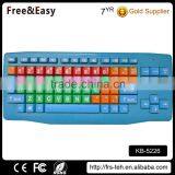 Waterproof Color With Large Keys Plug and Play Children Wired Keyboard thumbnail-6