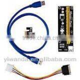 Good Quality for USB 3.0 PCI-E 1x to 16x Powered Extender Riser Card, Adapter Card for Bitcoin