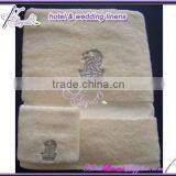 Beige Embroidered Swimming Pool Towels, Swimming Towels for Hotels, Spas thumbnail-1