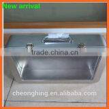 Large Rectangular Hinged Tin Box With Handle&lock