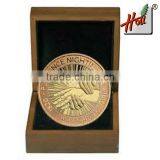2015 Hot Sale Wooden Gold Coin Gift Boxes / Wood Box for Coin HCGB8068 thumbnail-4