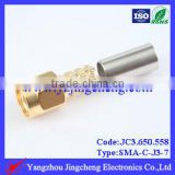 SMA MALE plug for RG58,LMR195 cable CONNECOTR,RF connector, SMA connector