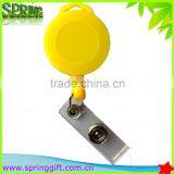 Latest Pull Reel Retractable id Badge Reel Holder With Rope Hole