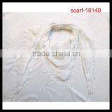 Hot Sale Office Ladies Lace Pattern Triangle Scarf thumbnail-1