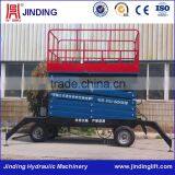 Human Dragging Movable Scissor Hydraulic Lift Table Equipment thumbnail-1