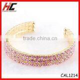 Wholesale 2013 New Arrival Fashoin Latest Design Super HOTPink Chinese Crystal Bracelet