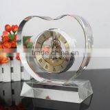 Acrylic Heart Shaped Crystal Clock thumbnail-2