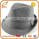 Custom Mens Designer Fedora Hats Grey Wool Dressy Formal Hats for Men thumbnail-1