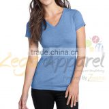 Zegaapparel Custom wholesale new style black cotton v neck plain t shirts