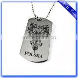 Professional Aluminum Black Laser Engraved Logo Dog Tag