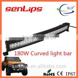 easy installation 180W Curved bright led light bar offroad truck roof boat camping light bar