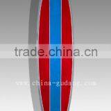 Blue Stripe Design Fiberglass Mini-Mal Surfboard thumbnail-1