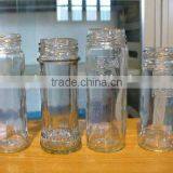 Straight Round Shape Condiment Glass Bottle With Plastic Lid thumbnail-1