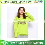 bright colored cheap pullover hoodies for women solid color hoodie without pockets By Guangzhou factory