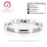 Magnetic Link Powerd Bracelet for Woman's Stainless Steel With Magnets ,germanium,negative Ion thumbnail-1