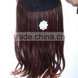 Black Clips Synthetic Hair Weft thumbnail-1
