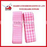 2015 Mini Pink Tartan Ribbon Wholesale