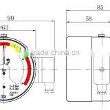China Factory Manufacture High Voltage Transformer Dedicated Electric Contact Pressure Gauge thumbnail-4