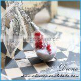 New Wholesale Rectangle Glass Cabochon Jewelry Necklace Pendant thumbnail-1