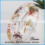 Fashion Wholesale Factory Price Real Dried Flower Resin Bracelet thumbnail-5