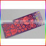 Red Flower and Heart Shape Fluorescence Paper Sticker thumbnail-2