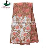 Haniye JLQ20-1/Newest African Net Lace With Sequins High Quality African Tulle Lace Fabric thumbnail-1