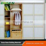 High Demand Import Products Three Door Steel Wenge Sliding Door Wardrobe thumbnail-2