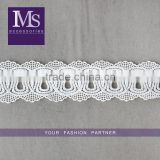 Wholesale New Fashion design Chemical Lace White Fabric Mesh Lace Trimming