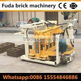 QT40-3A Mobile Semi Automatic Concrete Hollow Blocks Machine in Papua New Guinea