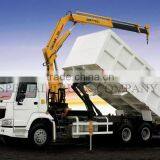 HOWO Mounted Crane Loading 30TCargo Truck With Crane thumbnail-2