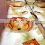 2017 NEW BACKLIT ONYX BATHROOM VANITYTOPS & SINKS thumbnail-3