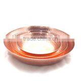New Design Low Cost Hammered Beaten Copper Tray thumbnail-1