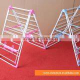 Heavy Duty Folding Dryer Hanger With Wing Style Indoor Drying Rack in White thumbnail-6