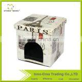 Home Stool OEM 2017 New Design Support Printing Pet Foldable Storage Ottoman thumbnail-1