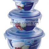 Plastic Fresh Keeping Box 3pcs Set/plastic Box/plastic Container/plastic Canister thumbnail-1