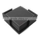 Double-faced Square Cup Mat, PU Leather of Insulation Pad thumbnail-2