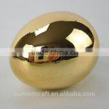High Quality Decorative Ceremic Shinny Golden Egg thumbnail-5
