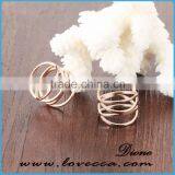 Wholesale New Design Knot 316l Stainless Steel Rose Gold Plated Finger Ring thumbnail-4