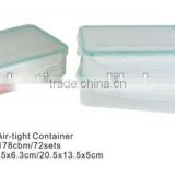 plastic 2pcs air tight container,storage box, air-tight food storage container