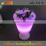 led wine cooler /pe plastic waterproof IP65 16 color change led ice bucket