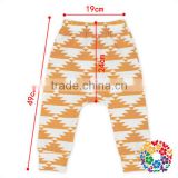 baby boutique yellow geometric long baggy harem pant